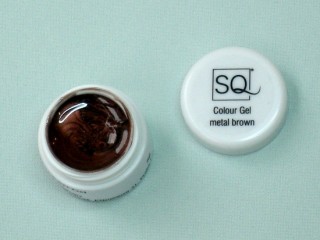 Nail Art Gel, 5g, metal brown