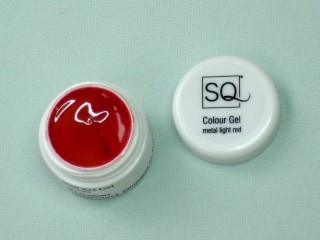 Nail Art Gel, 5g, metal light red