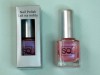 Nail polish coloured, 10ml, 117 - pink with metal efect