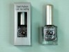 Nail polish coloured, 10ml, 154 - silver sparkel