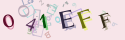 Musíte opsat 6 znaků z množiny 0..9 nebo A..F z obrázku.
