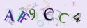 Musíte opsat 6 znaků z množiny 0..9 nebo A..F z obrázku.