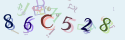 Musíte opsat 6 znaků z množiny 0..9 nebo A..F z obrázku.