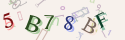 Musíte opsat 6 znaků z množiny 0..9 nebo A..F z obrázku.