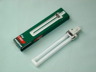 Spare fluorescent tubes for the lamps